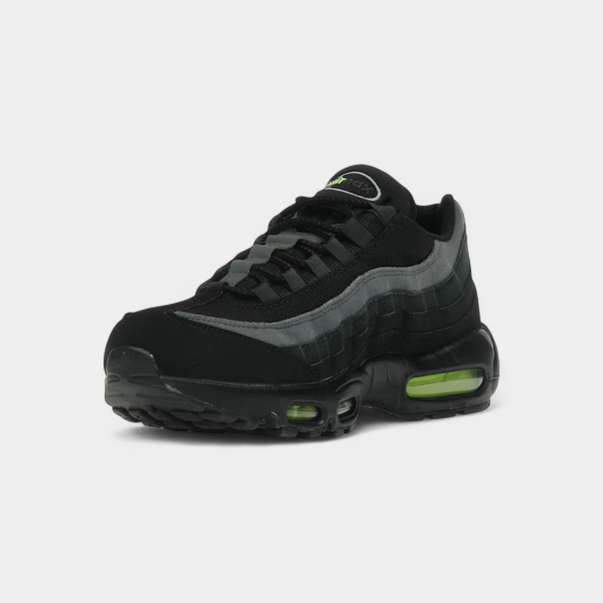 Nike Air Max 95 Retro Logo Black Grey Volt