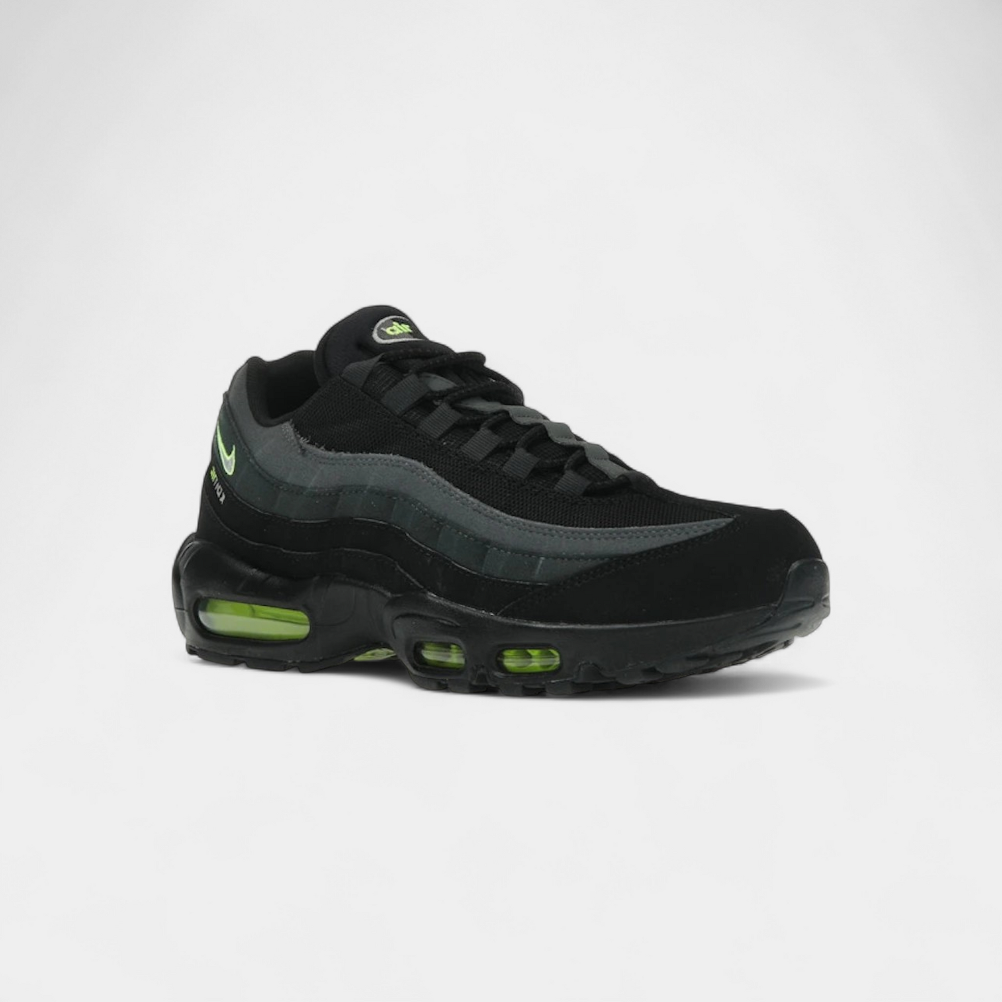 Nike Air Max 95 Retro Logo Black Grey Volt