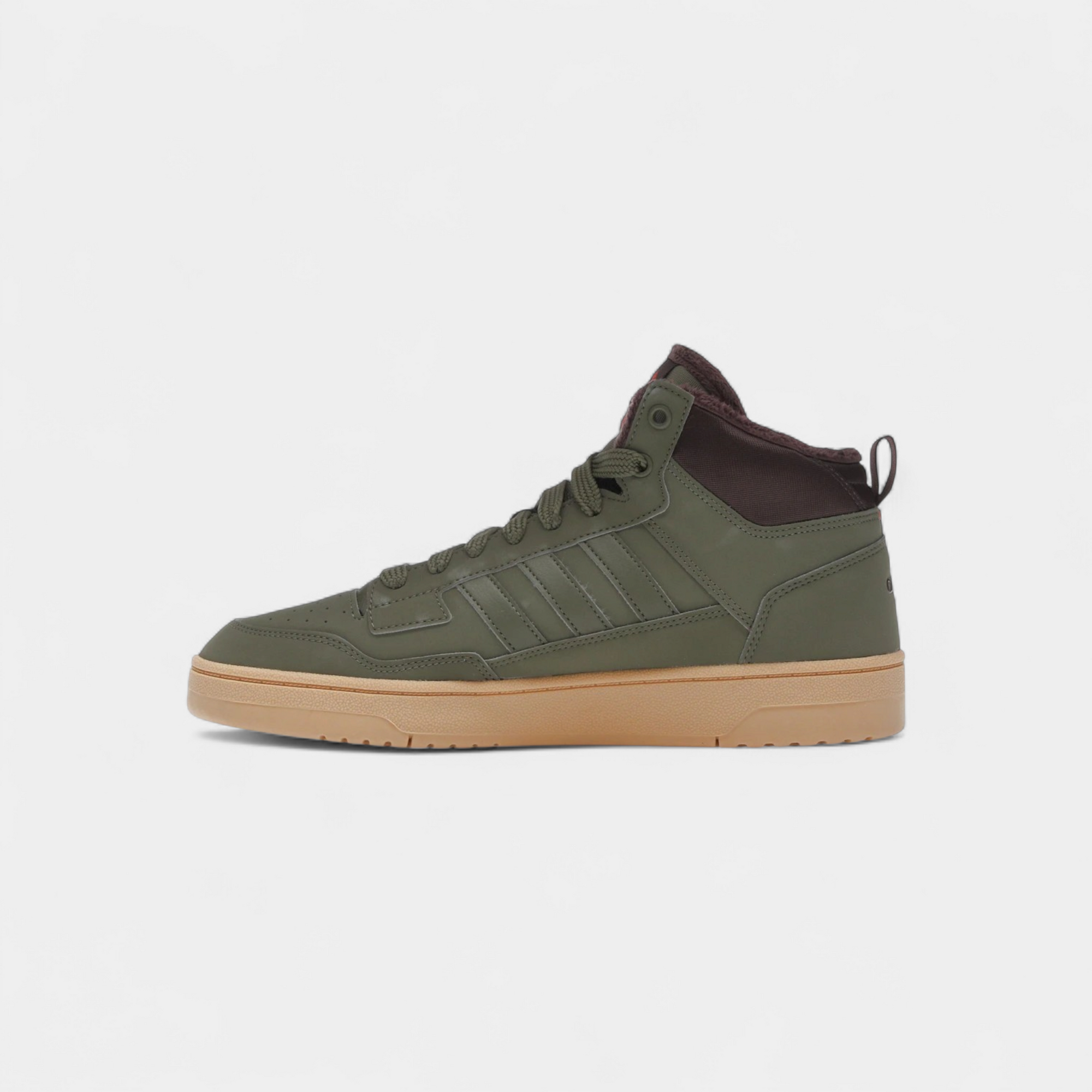 adidas Rapid Court Mid Winterized Olive Strata Shadow Brown Gum
