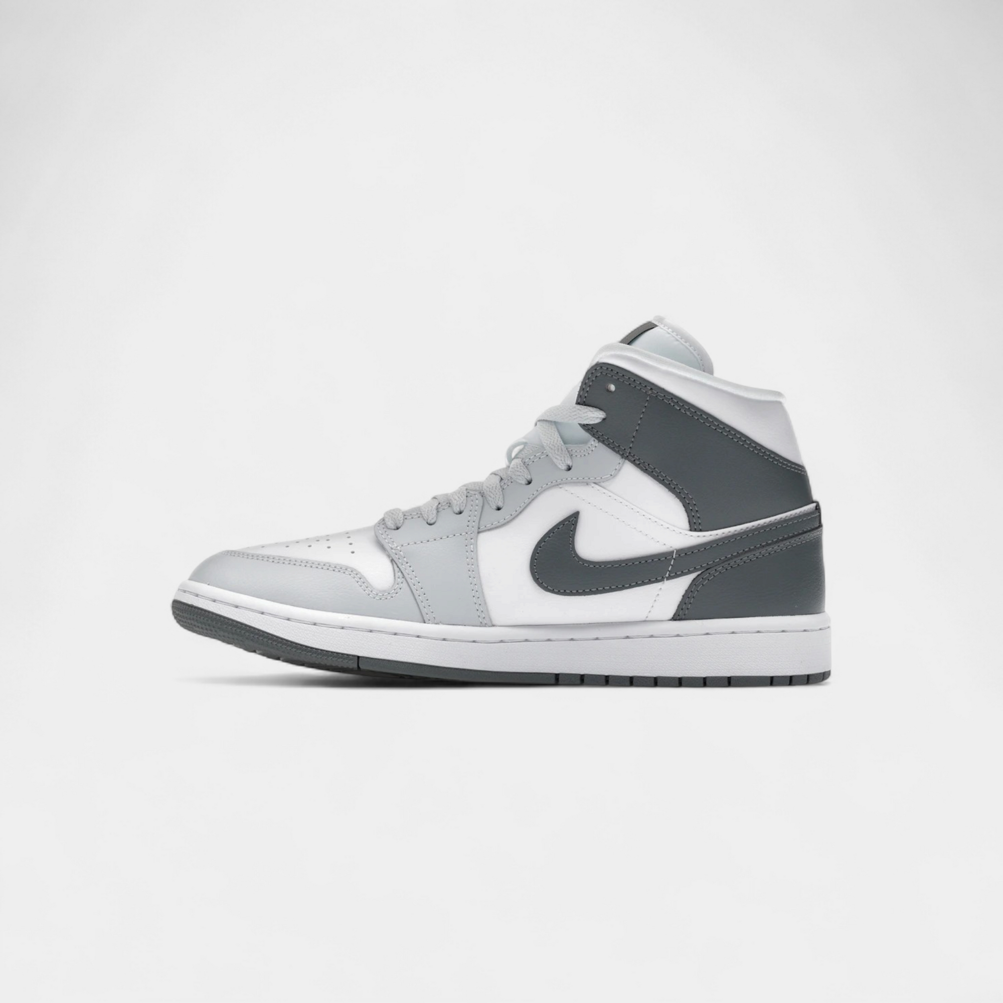 Jordan 1 Mid White Smoke Grey (Women's)